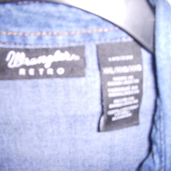 Wrangler Retro Size XXL Long Sleeve Denim Dress - Picture 5 of 5